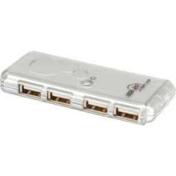 VALUE 14995015 - Concentrador USB 2.0 de 4 puertos, sin cable de red