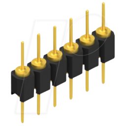 FISCHER ELEKTRONIK FIS MK05 6G - Cabezal de perno, 1 fila, 1 x 6 - 2,54 mm