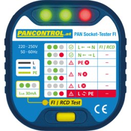 PANCONTROL PAN SCHUTZ FI - Comprobador de enchufes, prueba FI