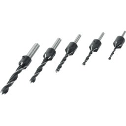 BRÜDER MANNESMANN MAN 54805 - Juego de brocas para madera, con avellanador, 4-10 mm