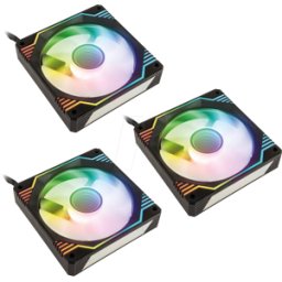 KOLINK 05587 - Kolink Umbra X 120mm ARGB Fan Triple Pack - negro