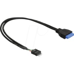 DELOCK 83095 - Toma de poste USB 3.0 a conector macho de poste USB 2.0
