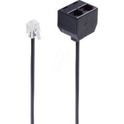 SHIVERPEAKS SHVP BS71231 - Enchufe occidental 6/4 > 2 enchufes occidentales 6/4, 0,1m