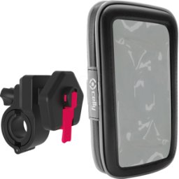 CELLY SNAPFLEXBK - Soporte para bicicleta para smartphone con funda, ajustable