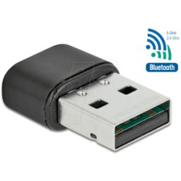 DELOCK 61000 - Adaptador WLAN, USB, 433 Mbps, Bluetooth