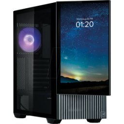 ZLM 50040 - Zalman Z10 DS Caja de PC Pantalla LCD, Torre Midi