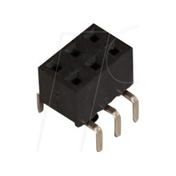 BKL 10122229 - Conector hembra de doble fila con doble entrada, 2 x 3 polos, 2,