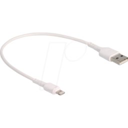 DELOCK 87866 - Cable de carga USB para iPhone™, iPad™, iPod™ blanco de 30 cm