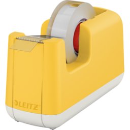 LEITZ 53670019 - Dispensador de cinta adhesiva de mesa Cosy, amarillo