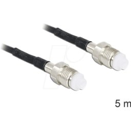 DELOCK 88595 - Cable de antena RF, conector hembra FME > conector hembra FME, 5