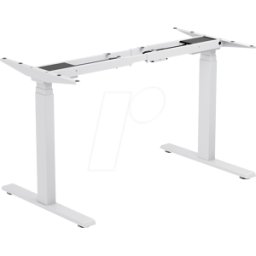 LOGILINK EO0051W - Bastidor de escritorio con ajuste eléctrico, 2 motores