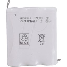 FREI TS 10-FLAT NH - NiMH AA pack, 3.6 V, 1350 mAh