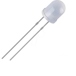 QUADRIOS QUAD 2111O161 - LED, 3 mm, con cable, blanco frío, 2500 mcd, 30°.