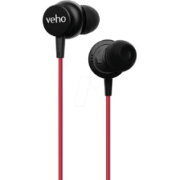 VEHO VEP105Z3R - Auriculares/auriculares, con micrófono, cable, rojo