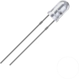 QUADRIOS QUAD 2111O177 - LED de 3 mm con cable, blanco frío, 8000 mcd, 25°.