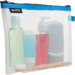 LEITZ 40140036 - Bolsa de cosméticos con cremallera Traveller WOW azul