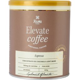 Aurifoods Elevate Coffee Complemento alimenticio con cafeína 300g Expresso