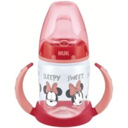 Nuk Disney Mickey Mouse First Choice Biberón de aprendizaje con control de temperatura 150mL Girl