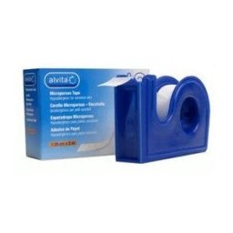 Alvita esparadrapo microporoso con dispensador 5mx1,5cm 1ud