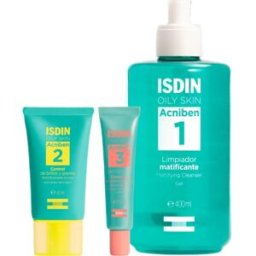 ISDIN Pack Acniben Control Brillos y Granos + On the Spot Corrector + Limpiador Matificante
