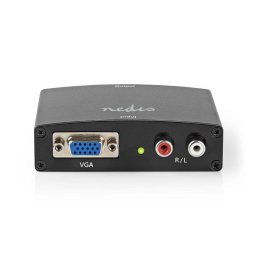 Convertidor de señal NEDIS VCON3454AT VGA a HDMI con audio integrada