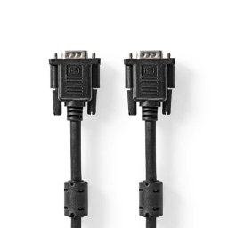 Cable VGA Nedis CCGL59000BK100 10 m Conectores Macho Negro