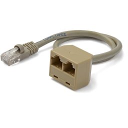 Divisor de red Startech RJ45SPLITTER 10/100Base-T Macho a 2 Hembra Cat5e 0,33 m PVC