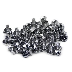 Tornillo para rack Startech SCREW6_32 kit 50 piezas 6-32x1/4" acero plata