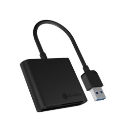 Lector de tarjetas ICY BOX IB-CR301-U3 USB 3.2 Gen 1 Multiformato Negro