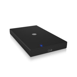 Caja disco duro externo ICY BOX IB-200T-C3 2,5" Plástico Negro USB Tipo C LED