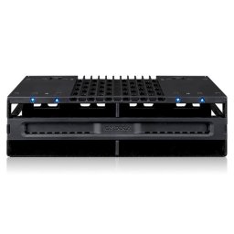 Rack 4 Bahías ICY DOCK MB024SP-B Negro para HDD/SSD SAS/SATA 2,5" en Bahía 5,25