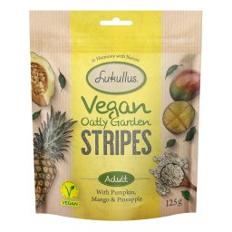 Lukullus Vegan Stripes con calabaza, mango y piña - 125 g