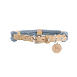 Collar HUNTER Malia, azul /natural para perros - Talla 65/L: 50 - 59 cm de perímetro del cuello