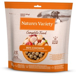Nature's Variety alimento completo liofilizado para perros Mini - Pack % - Pollo (2 x 120 g)