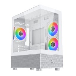 Caja PC Xigmatek Alphard M Blanca ARGB 4 Ventiladores Cristal Templado
