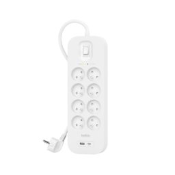 Regleta Belkin SRB003CA2M 8 Tomas Protección 2 USB-A USB-C Cable 2 m Interruptor