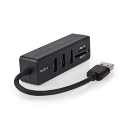 Hub Nedis 5 puertos USB 3.2 Gen 1 modelo CCGB61250BK01 lector tarjetas SD y MicroSD