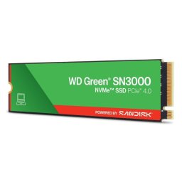 Disco Duro Western Digital Green SN3000 1TB M.2 NVMe PCIe 4.0 Alta Velocidad y Encriptación