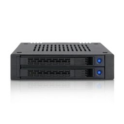 Adaptador de almacenamiento ICY DOCK MB742SP-B Hot-Swap 2.5" para bahía 3.5" Negro