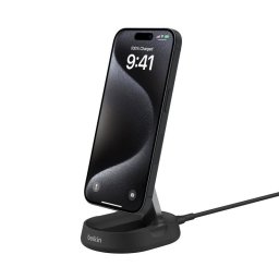 Cargador inalámbrico Belkin BoostCharge Pro Qi2 15W negro base plegable