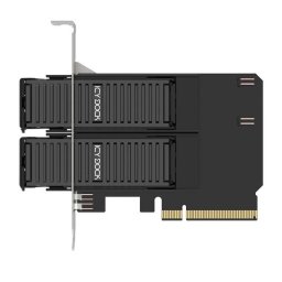 Tarjeta adaptadora ICY DOCK MB312M4P-B Dual M.2 NVMe PCIe 4.0 x8 extracción rápida
