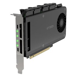 Tarjeta de expansión ICY DOCK MB204MP-1B PCIe 4.0 x16 4x SSD M.2 NVMe