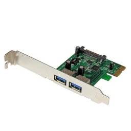 Tarjeta de Red Startech PEXUSB3S24 PCI Express 5 Gbps 2 Puertos USB 3.2 Gen 1 UASP Alimentación SATA