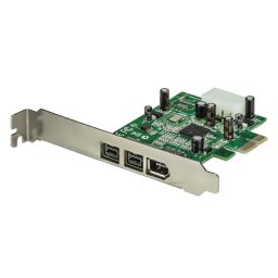 Tarjeta de Red Startech PEX1394B3 PCI Express 0,8 Gbit/s FireWire 800/400 3 Puertos