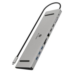 Estación de acoplamiento ICY BOX IB-DK2106a-CPD 3x USB HDMI VGA 100W SD Black