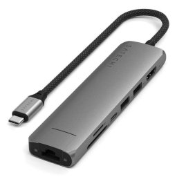 Hub Satechi 7 puertos 10 Gbps ST-P7SM con Ethernet y HDMI