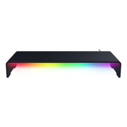 Soporte monitor Razer RC21-02320100-R3M1 aluminio 24-27" RGB Hub USB antideslizante