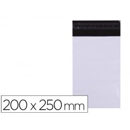 Bolsa plastico autocierre adhesivo apli opaca 200x250 mm paquete de 50 unidades