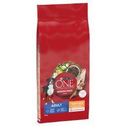 PURINA ONE Medium/Maxi Adult Pollo pienso para perros - 12 kg