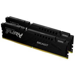 Memoria RAM Kingston 64GB DDR5 5600MT/s FURY Beast Black (Kit 2x32GB)